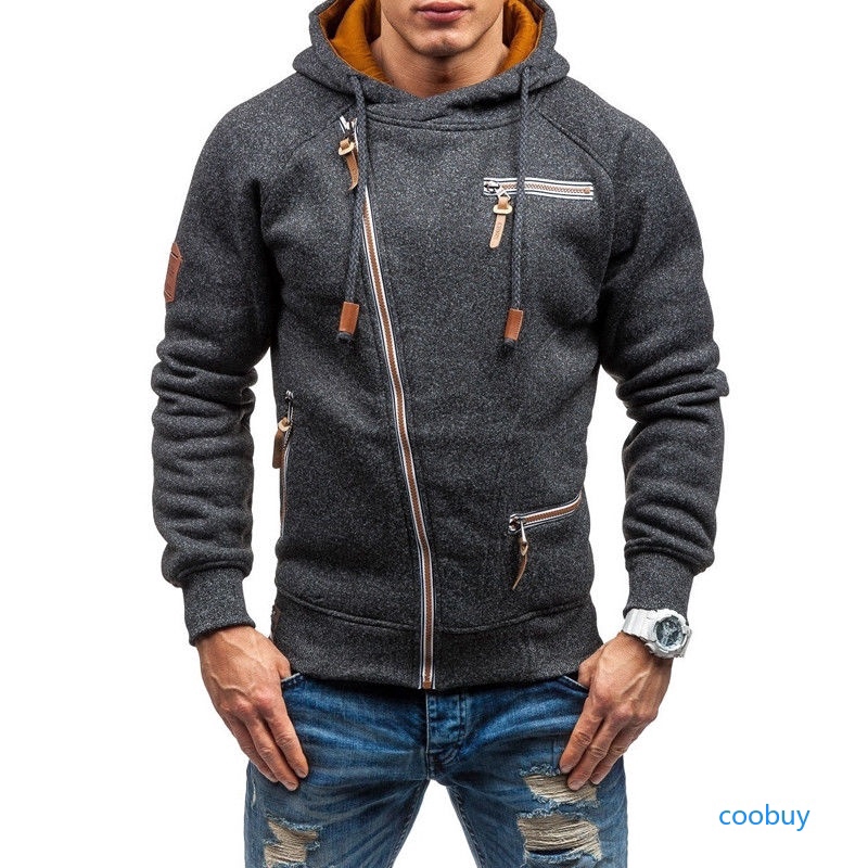 Áo hoodie thiết kế khóa kéo thời trang thể thao cho nam | BigBuy360 - bigbuy360.vn