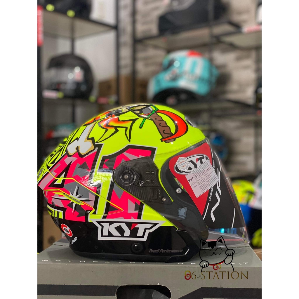 Nón bảo hiểm KYT 3/4 , Mũ bảo hiểm KYT 3/4 NFJ ESPARGARO MISANO