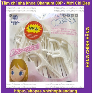 Tăm Chỉ nha khoa có cán Dr. Polir gói 80 cây - SỢI CHỈ DẸP (NEW)