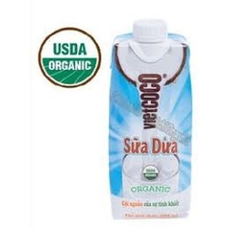 1 Thùng (12 lon)  Sữa Dừa Organic Vietcoco - 500ml