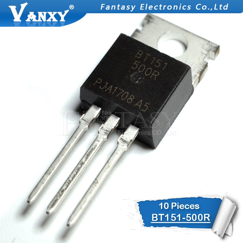 Bộ 10 thiết bị linh kiện điện tử IC Bt151-500R To-220 Bt151-500 To220 Bt151