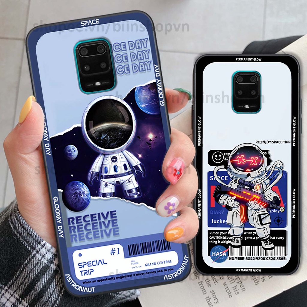 Ốp Xiaomi Redmi Note 9 / Note9s / Note 9 Pro phi hành gia vũ trụ space.x siêu đẹp, thời trang