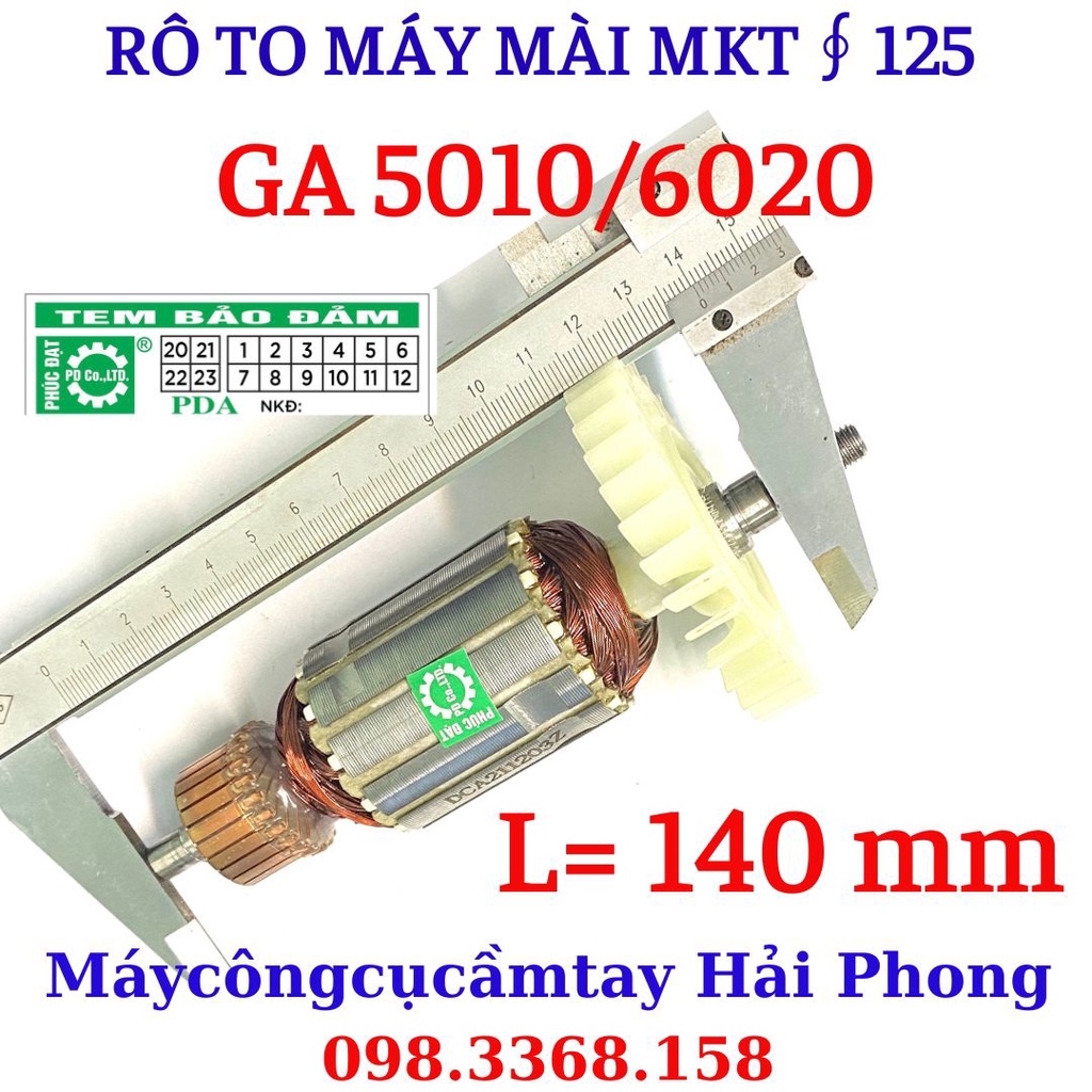 Rô To máy mài góc  Ma.ki.ta  Mod. GA5010 / GA6020   hiệu DCA / DCHH