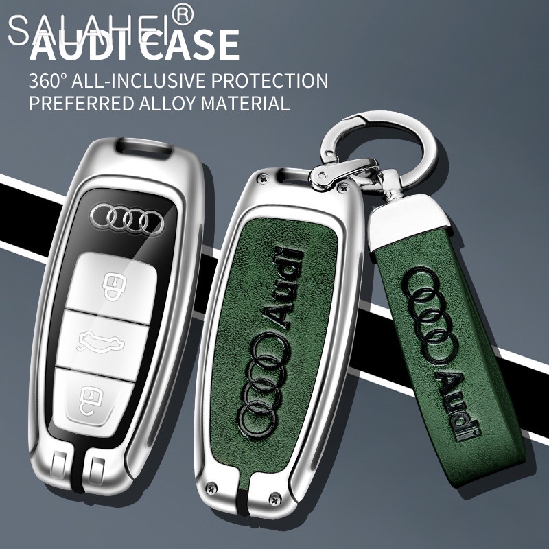 Vỏ Da Đựng Chìa Khóa Điều Khiển Từ Xa Cho Xe Hơi Audi A6 A7 A8 E-tron Q5 Q7 Q8 C8 D5