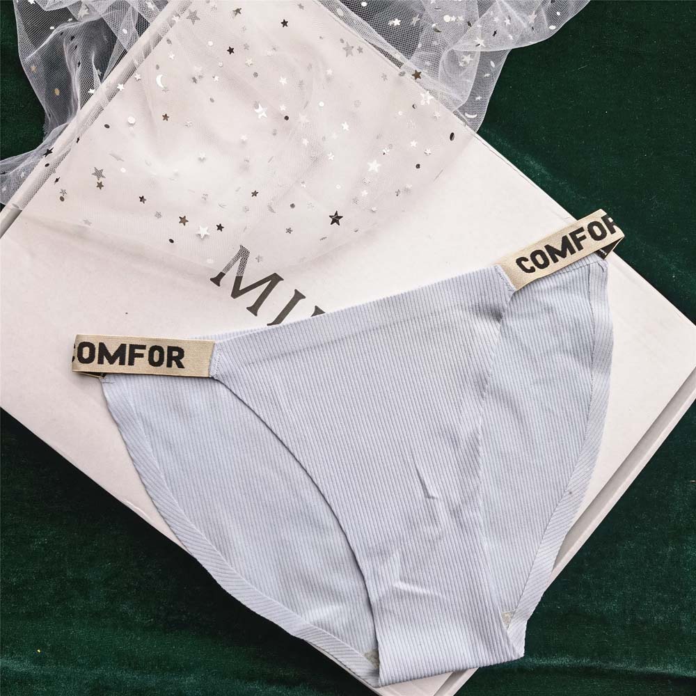 Quần Lót Cotton Lưng Thấp In Chữ Phong Cách Âu Mỹ Gợi Cảm Cho Nữ
