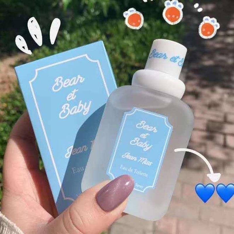 Nước hoa gấu con Hương đào Hương sữa🥛 Cô gái và cậu bé Làm mới và ngọt ngào Mùi nước hoa mờ nhạt DCH622