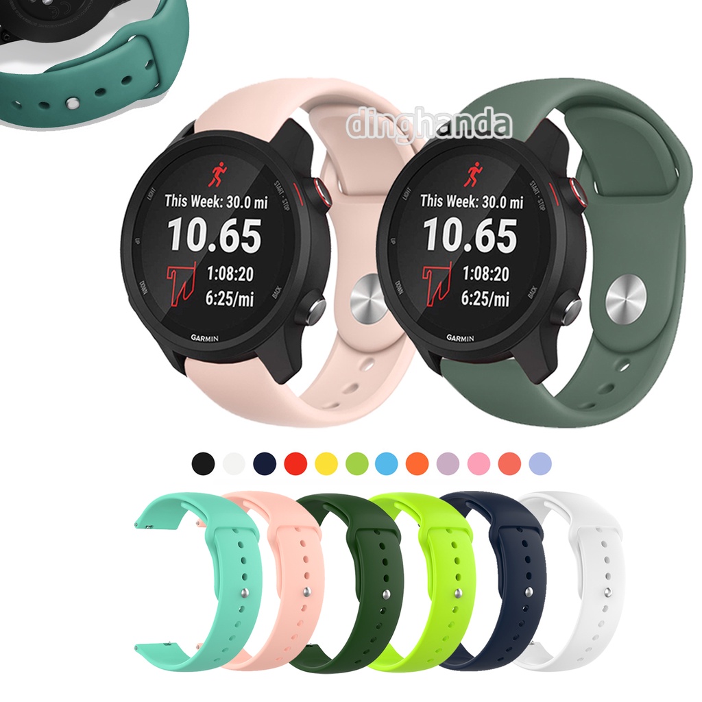 Dây đeo tay silicon mềm dành cho đồng hồ thông minh Garmin Forerunner 645 245 245M