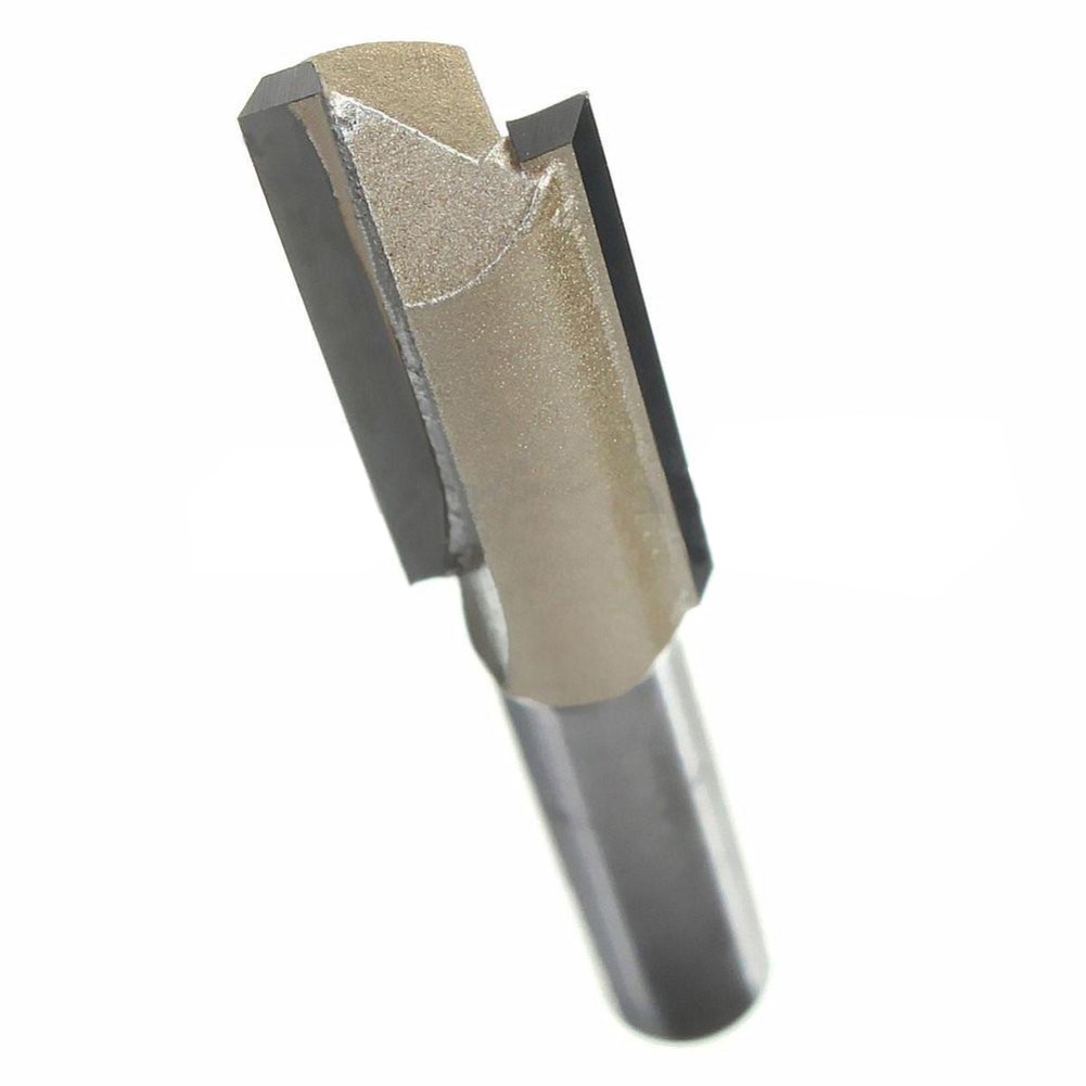 Mũi Phay Router Hai Mũi Thẳng Dài 60mm Dài 1 / 4X3 / 8 Inch Cho Chế Tác Gỗ F11
