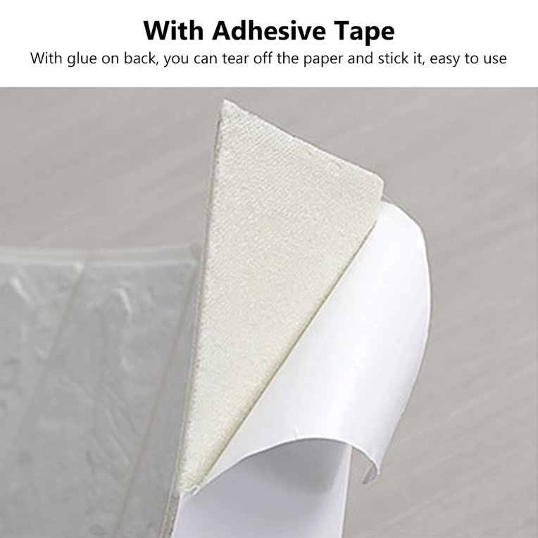 Miếng dán tường giả gạch 3D chất liệu xốp PE trang trí nhà cửa