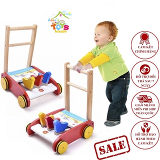Xe tập đi gỗ - xe gà tập đi hình con gà cho bé