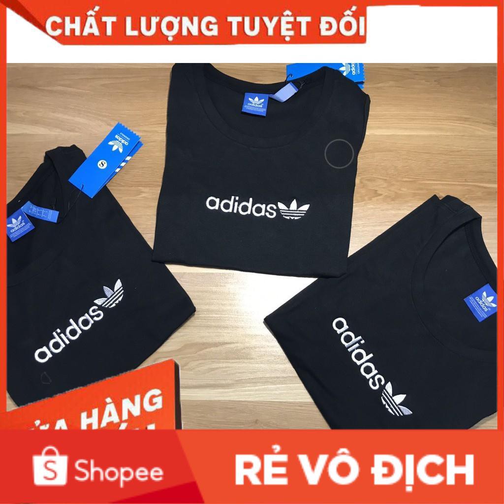 ÁO THUN NGẮN TAY ADIDAS MÀU ĐEN UNISEX (VIDEO, ẢNH THỰC TẾ) | BigBuy360 - bigbuy360.vn