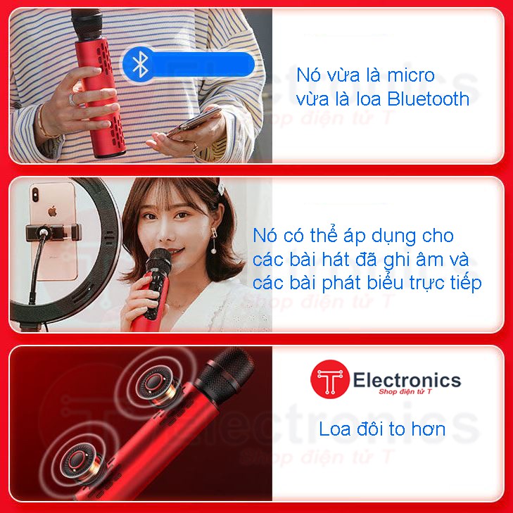 Micro Karaoke Loa Kép K3