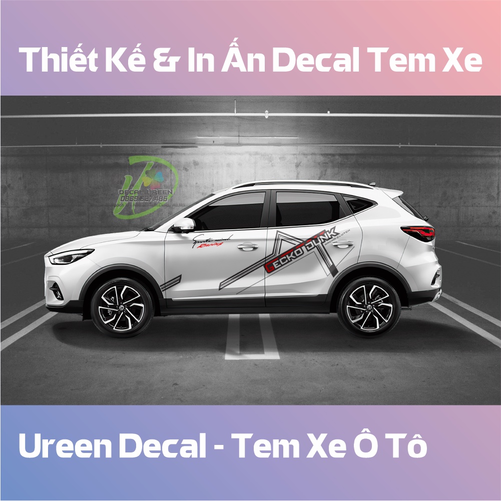 Decal Tem Xe MG ZS Mẫu 005