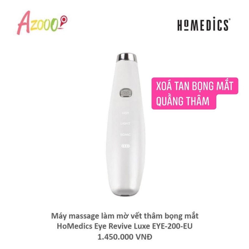 Máy massage làm mờ vết thâm bọng mắt Homedics