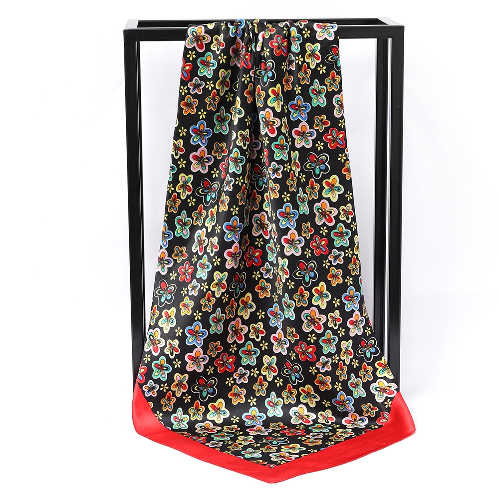 Khăn Choàng Satin Vuông 90CM(35.4inch) Thời Trang Dành Cho Nữ WJ1001-55