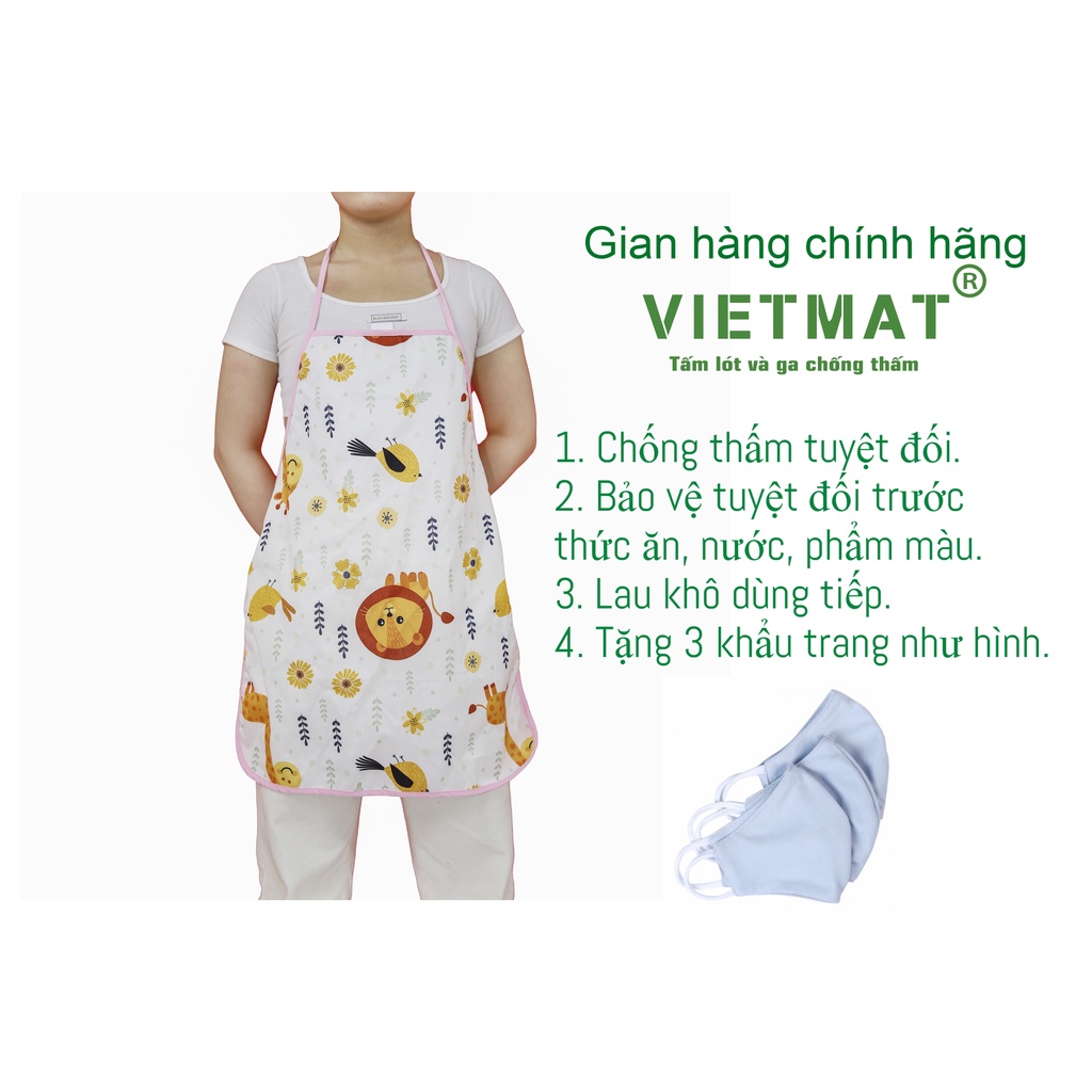 [Tặng 3 khẩu trang] Tạp dề pha chế cao cấp chống thấm TILO dùng cho nấu ăn, pha chế và phục vụ bàn nam nữ