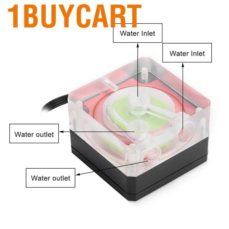 1 Bộ Bơm Làm Mát 12v 500l / H Ip54 G1 4 Cho Máy Tính