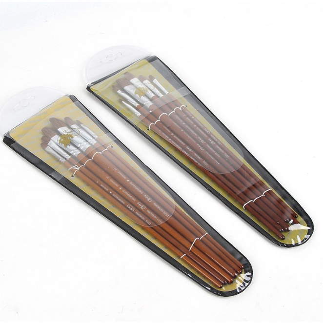 Bộ Cọ vẽ bút lông Sơn dầu Màu Acrylic Màu Nước (6 CÂY)