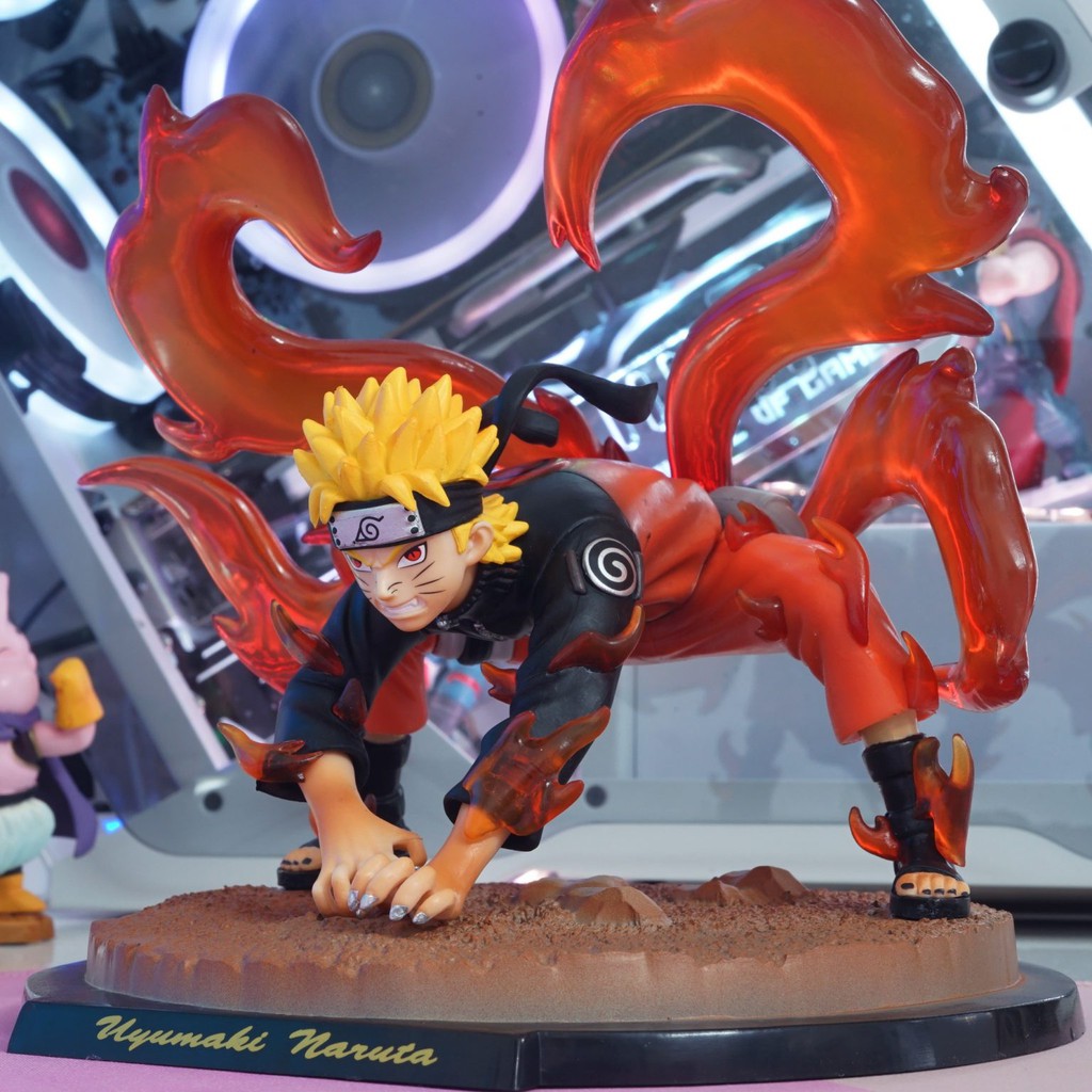 MÔ HÌNH UZUMAKI NARUTO MODE 4 ĐUÔI 20CM