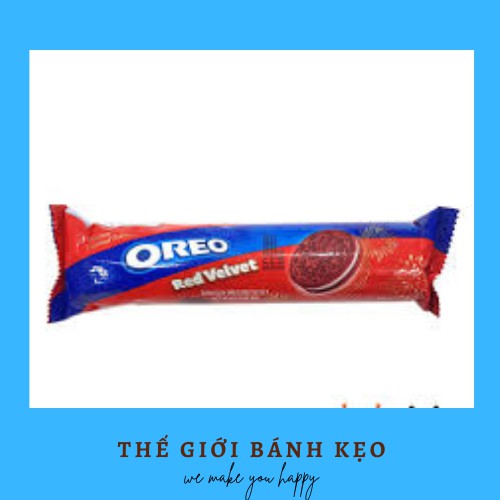 [ RẺ NHẤT] Bánh quy nhân kem OREO Red Velvet 133gr