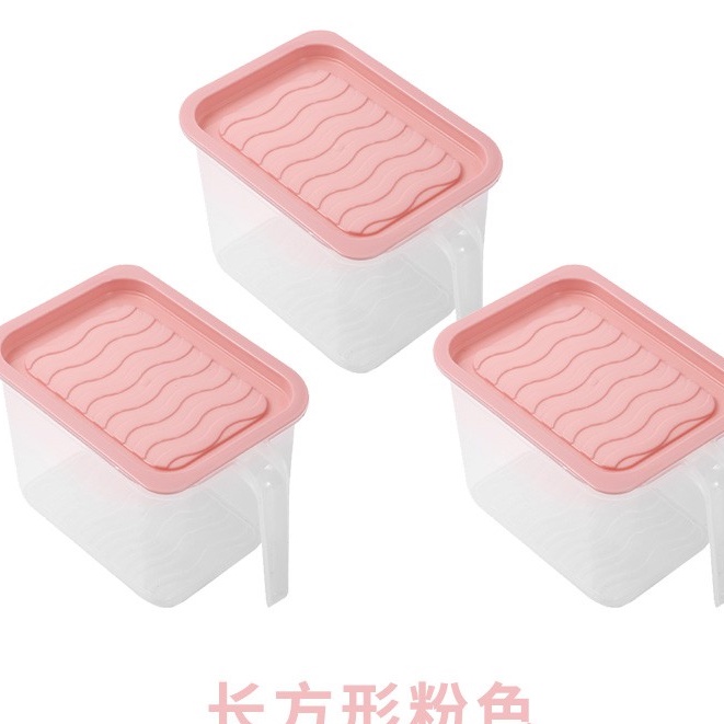 Hộp bảo quản thực phẩm có tay cầm, có nắp đậy tiện lợi T2 - #tuimangbocthucpham