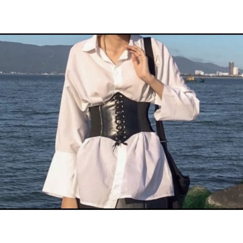 🥑Đai eo đan dây, đai belt , đai nịt eo, corset phụ kiện phối áo , váy sành điệu