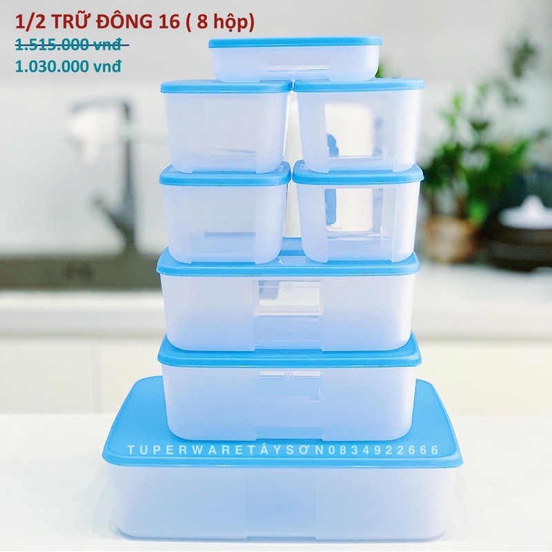 Tupperware - 1/2 Set Trữ đông Freezermate 16 (8 hộp)