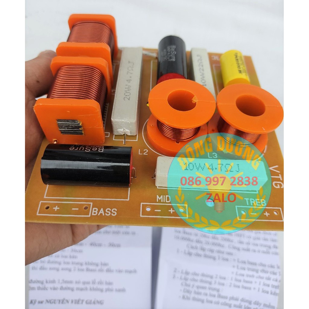 MẠCH PHÂN TẦN 3 ĐƯỜNG TIẾNG - HIFI CSL THÁI GIẢNG - GÁI 1 MẠCH
