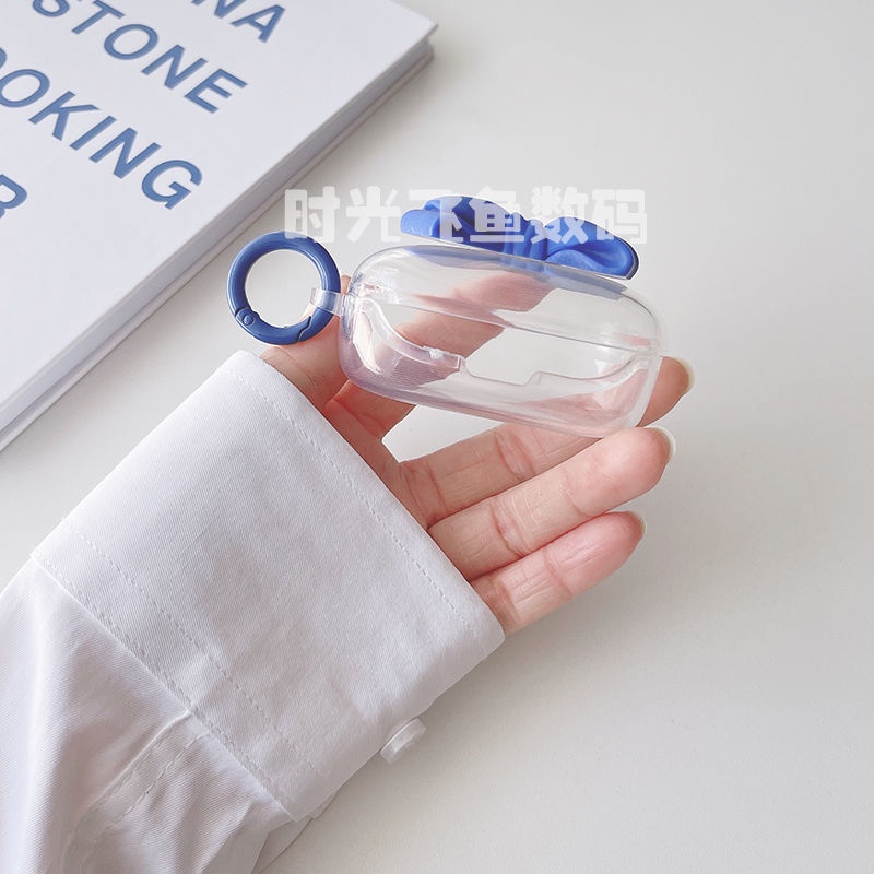 Vỏ Bảo Vệ Hộp Đựng Tai Nghe OPPO Enco Buds Trong Suốt Đính Nơ &amp; Gấu Dễ Thương