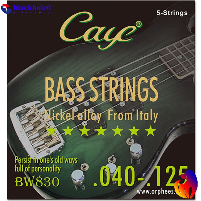 Set 4/5/6 dây đàn guitar bass BH CAYE BW