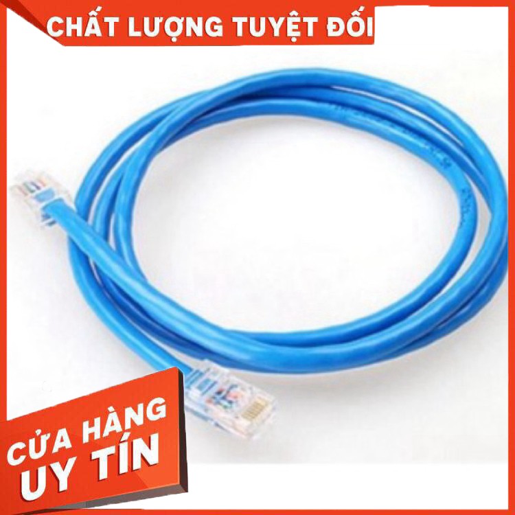 2m Dây mạng xanh CAT5 bấm sẵn 2 đầu