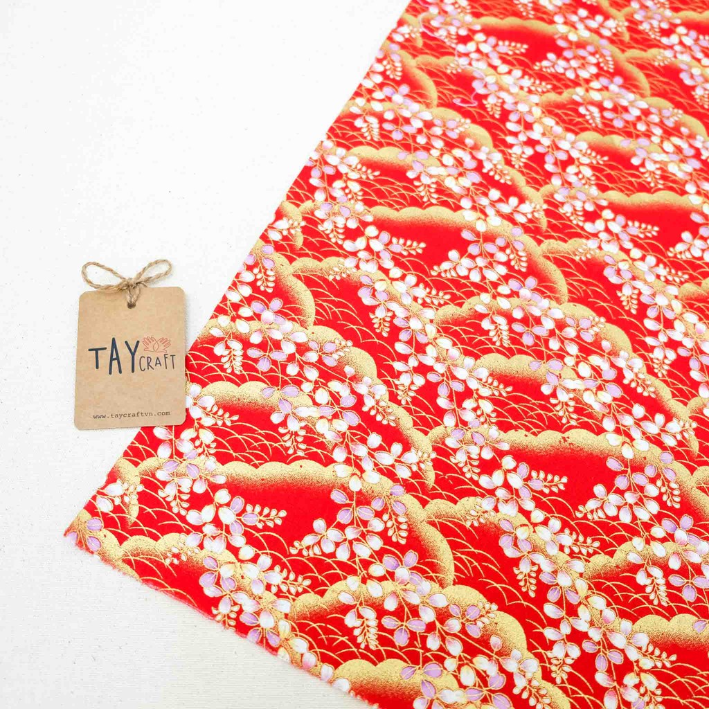 Vải thô cao cấp họa tiết Nhật Bản 50x70cm/50x140cm
