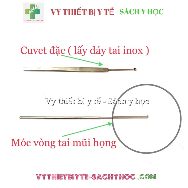 Thìa lấy dáy tai, cuvet đặc Tai mũi họng.