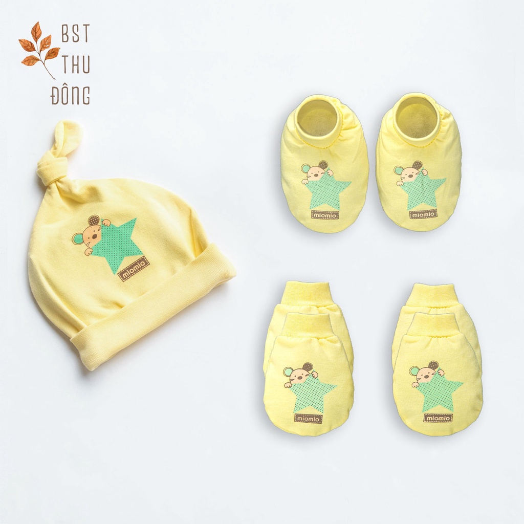Bao Tay, Bao Chân, Nón Sơ Sinh Thu Đông MIOMIO - Họa Tiết Ngôi Sao