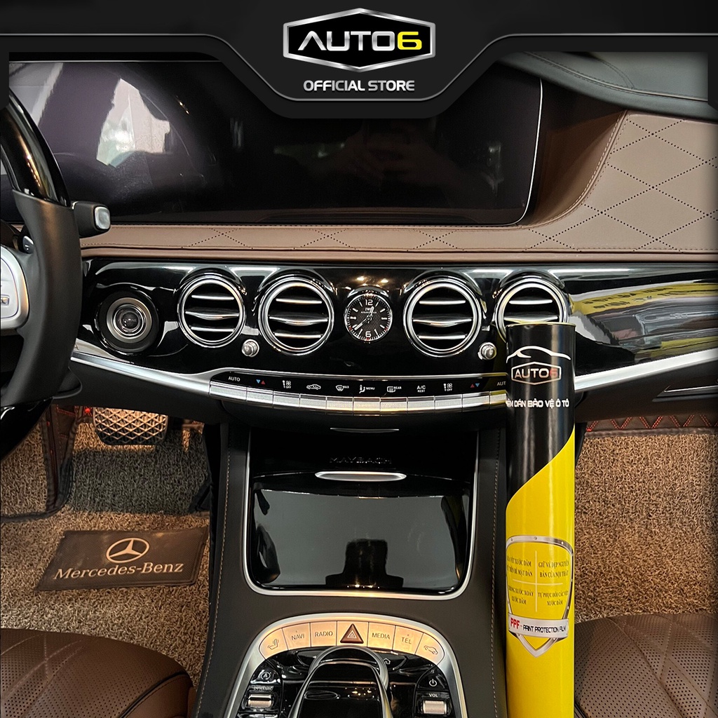 Bộ Film PPF trong suốt dán xe MAYBACH S450 2017-2021 chống xước bảo vệ nội thất ô tô - AUTO6
