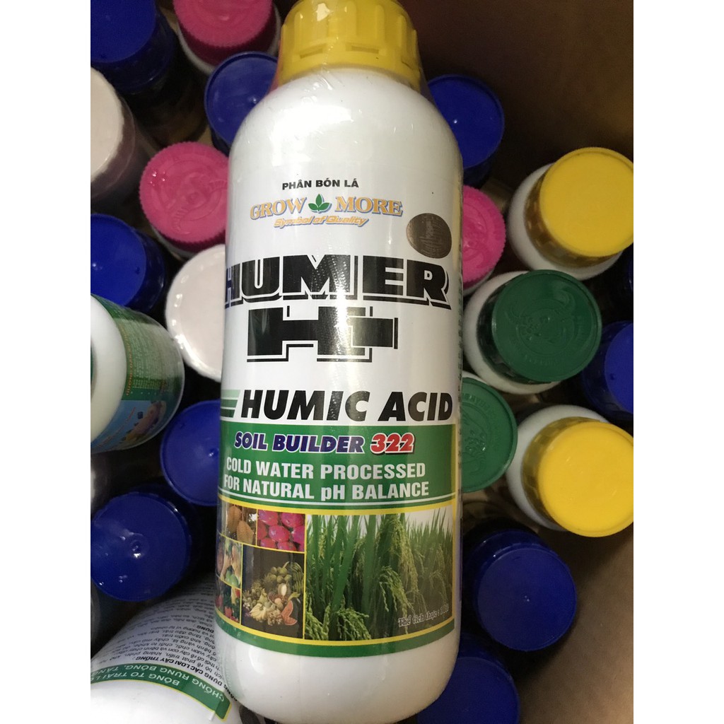 Giảm giá  GROWMORE HUMIC ACID 322 –1000ml PHÂN BÓN LÁ HỮU CƠ DÀNH CHO CÂY TRỒNG Nhãn vàng hoặc nhãn xanh rẻ đẹp