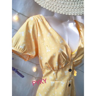 🌺DTB195101246 ĐẦM MAXI HOA ĐÍNH NÚT🌺