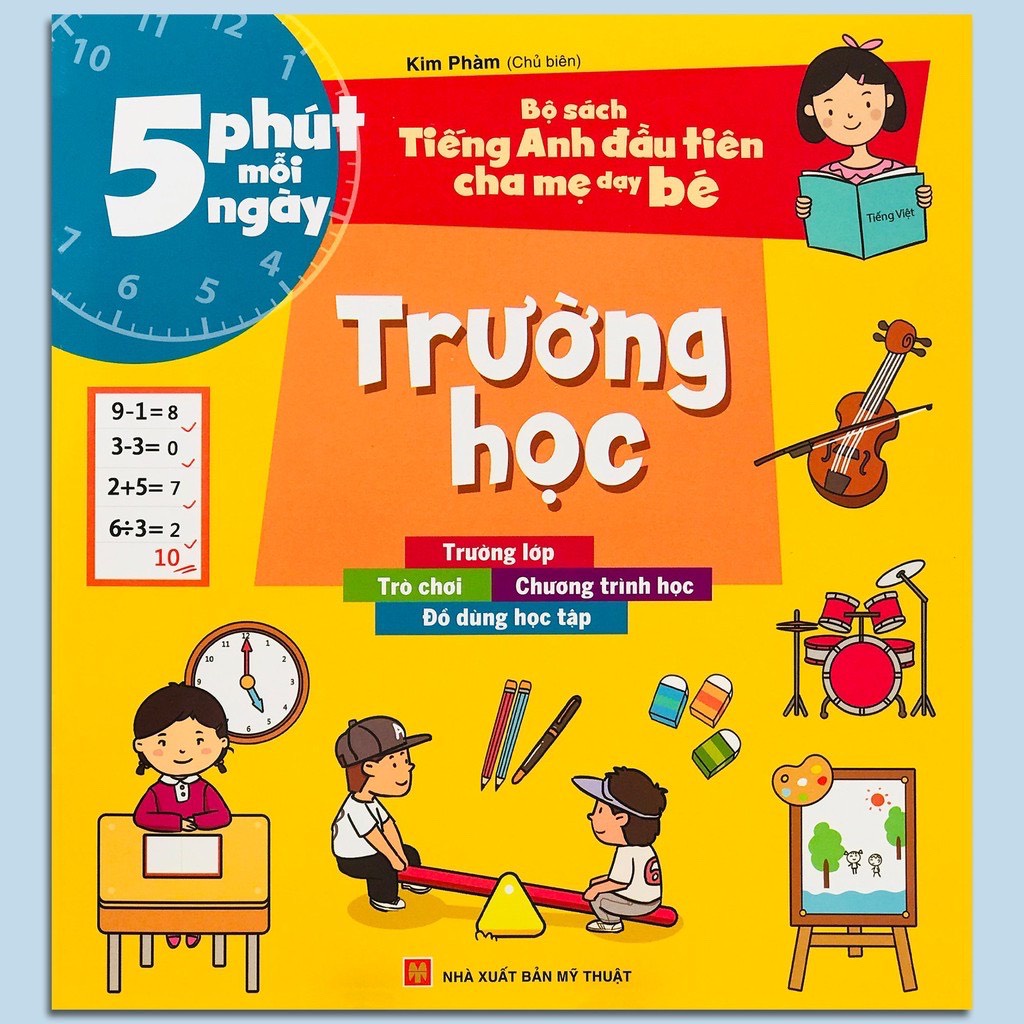 Sách - Combo 5 Phút Mỗi Ngày - Bộ Tiếng Anh Đầu Tiên Cha Mẹ Dạy Bé (8 Cuốn)