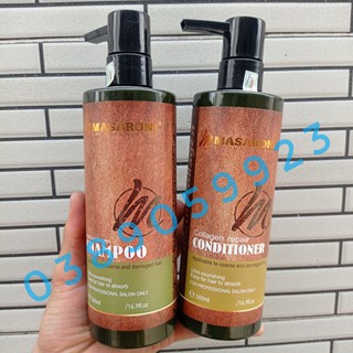 💥💥Dầu gội xả phục hồi tóc Masaroni Rich Biotin Collagen 500mlx2