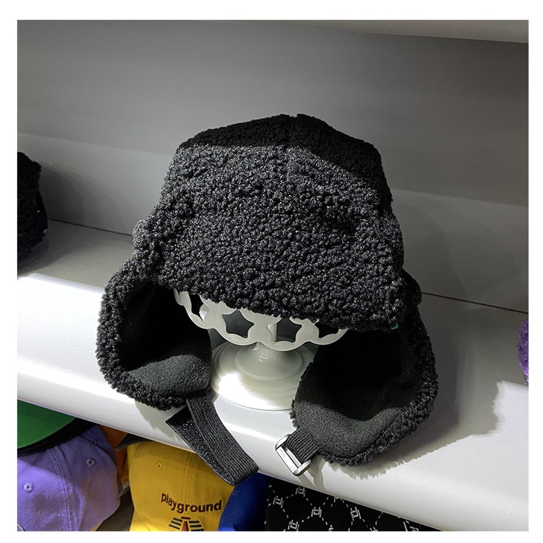 Mũ Len Lông Cừu Bảo Vệ Tai Chống Lạnh Thời Trang Thu Đông Cho Nam Và Nữ