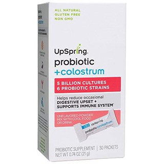 Men tiêu hóa chứa sữa non cho bé UpSpring Probiotic + Colostrum Powder for Babies and Kids hộp 30 gói 21g