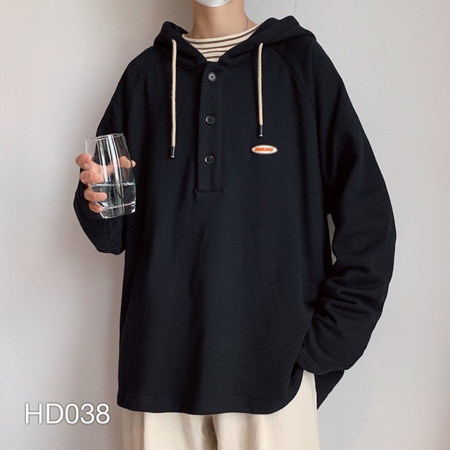 HD038 - ÁO HOODIE KIỂU NÚT POLO VN CLO UNISEX | BigBuy360 - bigbuy360.vn