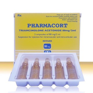 TIÊM SẸO LỒI PHARMACORT NHẬP KHẨU 1 ỐNG LẺ/HỘP 5 ỐNG