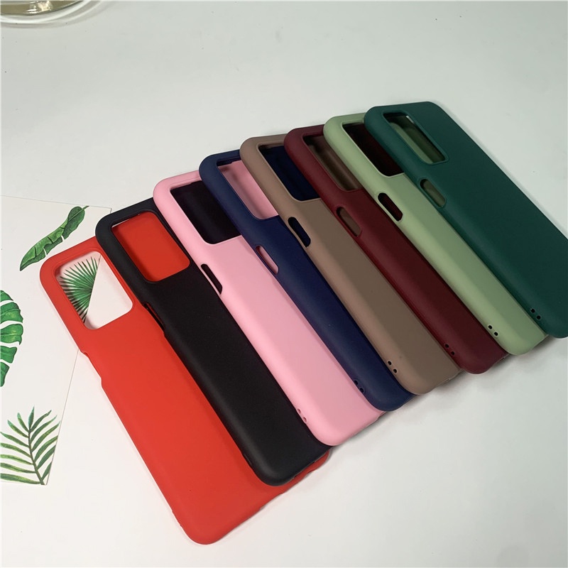 Ốp Điện Thoại TPU Silicone Dẻo Mỏng Màu Kẹo Ngọt Cho Oppo A36 A95 4G A76 A96 Reno 6Z