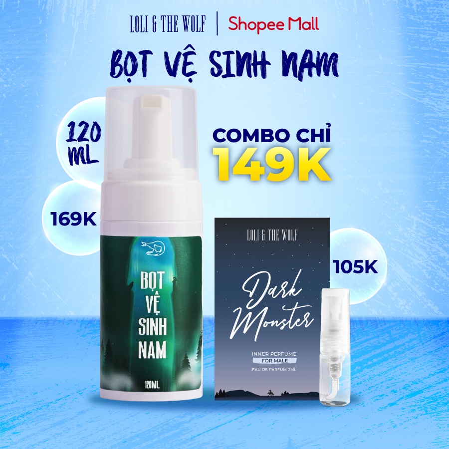 Bọt Vệ Sinh Nam Giới Loli The Wolf Hương Nước Hoa Nam Tính Chai 120ml