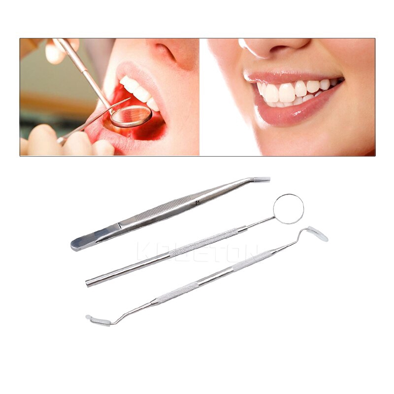 Set 3 dụng cụ khám răng bằng thép không gỉ chuyên dụng