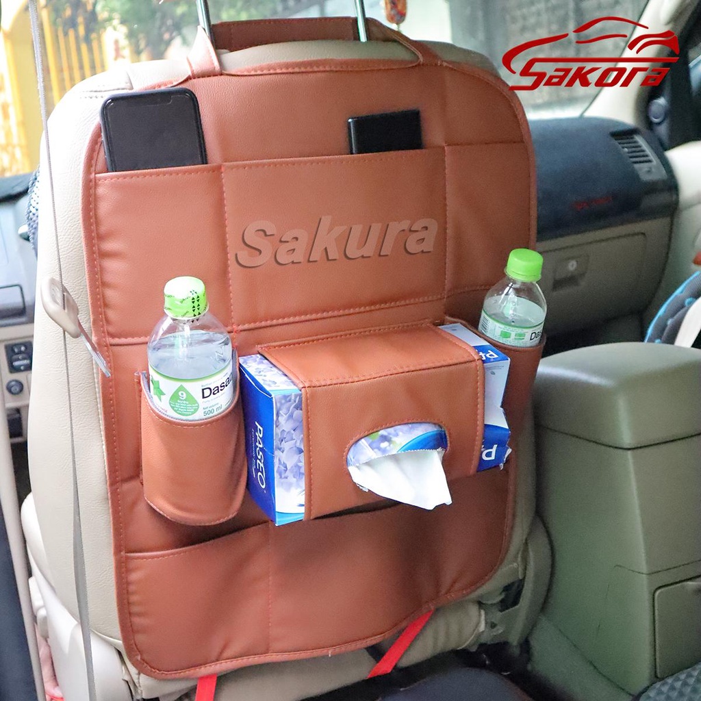 [HCM]Túi đựng đồ để sau cho Ô tô Cao cấp da PU  (3 màu có sẵn)-ZWD-1