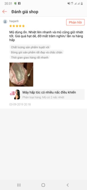 Máy hấp tóc có nhiều nấc điều khiển