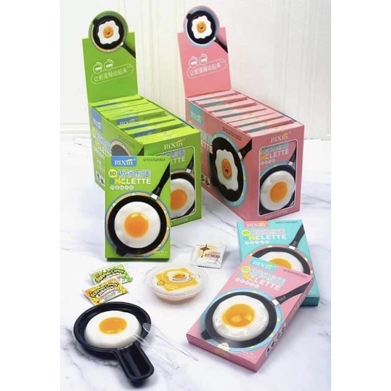 thạch nổ pudding hình trứng ốp la