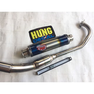 Pô r9 mugello titan cổ bầu hơi độ bô nổ cho Raider, Exciter, Winner